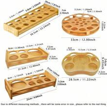 1pc Wooden Wine Glass Holder Rack, Multi-Hole Thick Wine Cup Rack For Bar And KTV - Multicolor - View 2