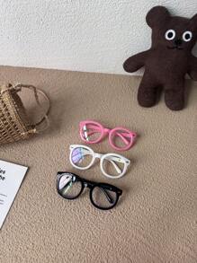 1 Pair Super Light Children/Kids Eyeglasses, Comfortable Wear, Fashionable For Photography, Party, Travel, Personalized, Fashionable, Studded, Oval Frame