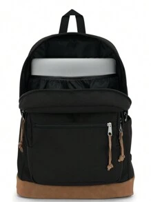 JanSport Right Pack Backpack - Durable Daypack With Padded 15" Laptop Sleeve, Spacious Main Compartment & Integrated Water Bottle Pocket - Black - Black - View 1
