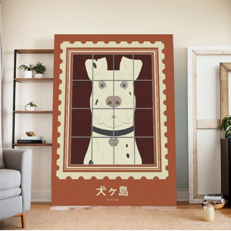 A Black And White Dalmatian, Locked Up Wall Decor Canvas Printing Wall Art Room Decoration
