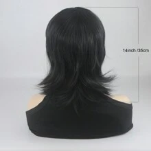 Black Pixie Wigs Short Curly Wigs Pixie Cut Wig For Women Short Black Natural Wavy Synthetic Hair Wig