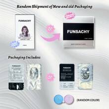 FUNSACHY Series Gray Contact Lenses, 14.5mm Natural Soft Disposable Contact Lenses, Suitable For Halloween Cosplay - Grey - View 7