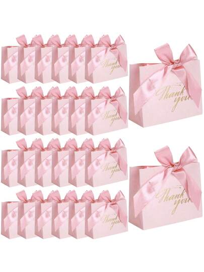 10 piezas, 4.5x1.8x3.9 pulgadas Pequeñas bolsas de regalo con agradecimiento, mini bolsas de regalo con lazo, bolsas de regalo de papel con estampado rosa, adecuadas, mini bolsas de papel de regalo con impresión de hoja de oro, mini bolsas de caramelos, mini bolsas de papel de regalo con impresión de hoja de oro, mini bolsas de caramelos para cumpleaños, regalos del Día de la Madre, regalos, despedida de soltera, suministros de fiesta de graduación, decoraciones de Halloween, suministros de fiesta de Halloween