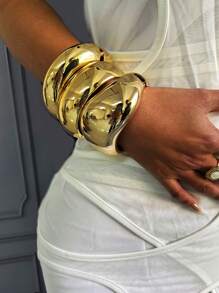 1Pc Cuff Bracelets,Gold Bangles,Wide Bangles, Chunky Bracelet, Bracelet Set, Wide Bracelet, Bracelet For Women,Gift For Her