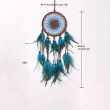 19-Inch Blue Dream Catcher, Retro Devil's Eye Dream Catcher, Turkish Blue Eye Wall Hanging Decoration,Home Wall Hanging Dream Catcher Decoration.
