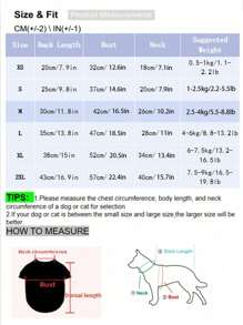 1 Stück Polyester Lässig T-Shirt mit niedlichem Muster, geeignet für kleine Katzen und Hunde zum Tragen, für alle Jahreszeiten geeignet - Pink - Übersicht 3