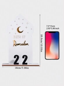 30-Day Countdown Calendar - Gold Star Design, Home Decorative Countdown Plaque, Festive Event Countdown, Table Top Display - Multicolor - View 9