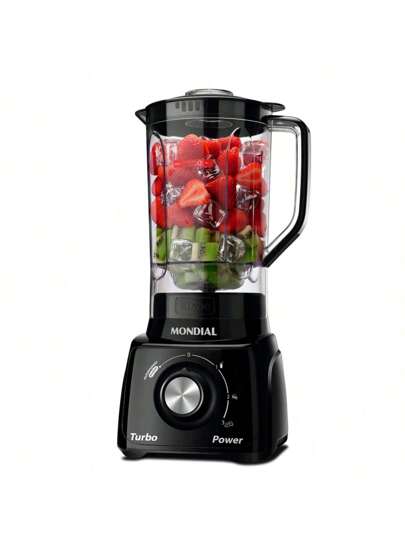 LOI BRASIL Liquidificador Mondial Turbo 3 Velocidades 110v Preto