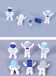 5/10 pièces Gomme astronaute, papeterie d'étudiant portable nouveauté, gomme mini multifonction en forme d'astronaute, cadeaux mignons, petits prix de gomme, cadeaux de fête, cadeaux de remise des diplômes