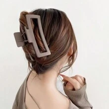 3pcs/1pc Extra Large Hair Claws Suitable For Thick Hair, Square Hair Clips For Women, Rectangular Non-Slip Clips,Hair Accessories,Claw Clips,Hair Jaw Clip,Hair Clutch