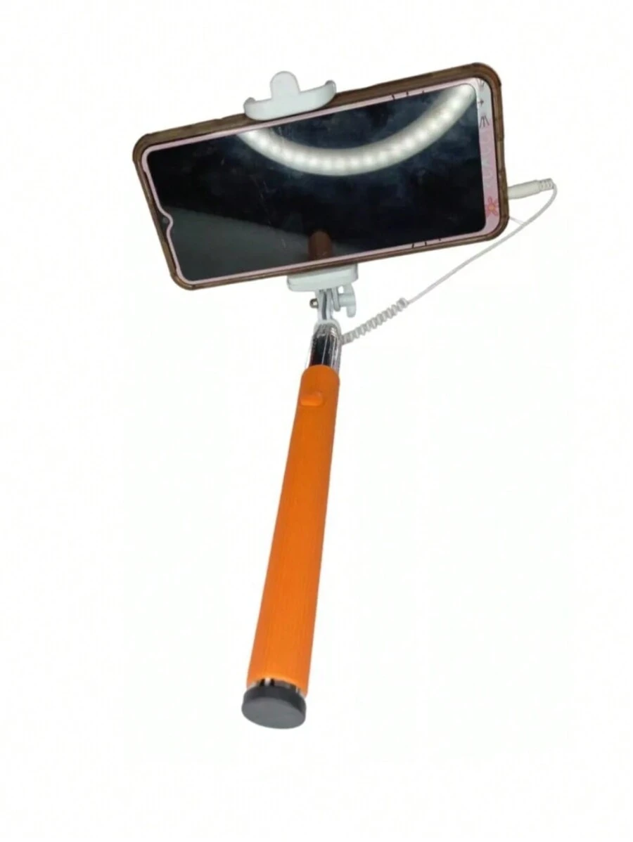 Selfies Stik/baston Selfie Diferentes Colores - Naranja - Ver 1