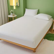 Microfiber Mattress Protector Water Resistance Anti-Wrinkle And Antibacterial Minimalism Solid Color - White - View 5
