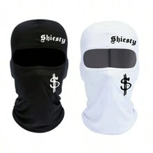5 piezas/3 piezas/2 piezas/1 pieza Pasamontañas con impresión de signo de dólar, tela elástica transpirable y de secado rápido, adecuado para ciclismo diario al aire libre, deportes, a prueba de viento y polvo, con cobertura completa del rostro, gorro tipo pasamontañas - Multicolor - Ver 8