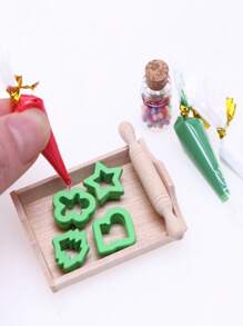 1:12 Scale Dollhouse Baking Set, Mini Home Decor, BJD Photography Props, Miniature Toy, DIY Phone Case Kit, Miniature Food Play Accessory