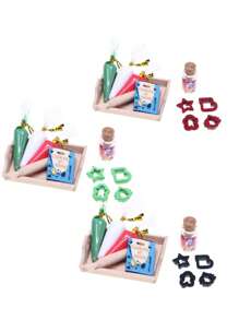 1:12 Scale Dollhouse Baking Set, Mini Home Decor, BJD Photography Props, Miniature Toy, DIY Phone Case Kit, Miniature Food Play Accessory