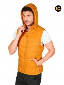 Big City Light Padded Men's Vest - Mustard Yellow - View 4