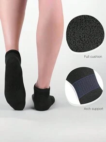 3 đôi, Vớ chạy bộ thể thao cổ thấp Felicigeely, tất thể thao cổ thấp, tất có đệm thoáng khí cho nam và nữ - Nhiều màu - Xem 5