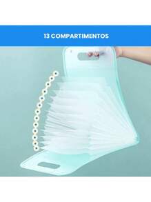 A4 Document Folder With Accordion Dividers, Organizer With Labels, Waterproof Office Size