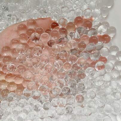 100,000pcs Transparent Vase Filler Water Beads, Water Gel Balls, Crystal Balls, Water Growing Balls, Soil-Free Aqua Beads, Jelly Beads, Room Decor, Home Decor, Tabletop Center Piece, Office Decor, Decorative Accessories, Dining Table Decor, Vase Filler, Decor, Wedding Centerpiece, Floating Pearl Candle, Planting, Floral Decoration, Holiday Decor, Floating Pearls, Flower Arrangement, Aromatherapy Gifts Birthday Graduation Christmas Decorations Christmas