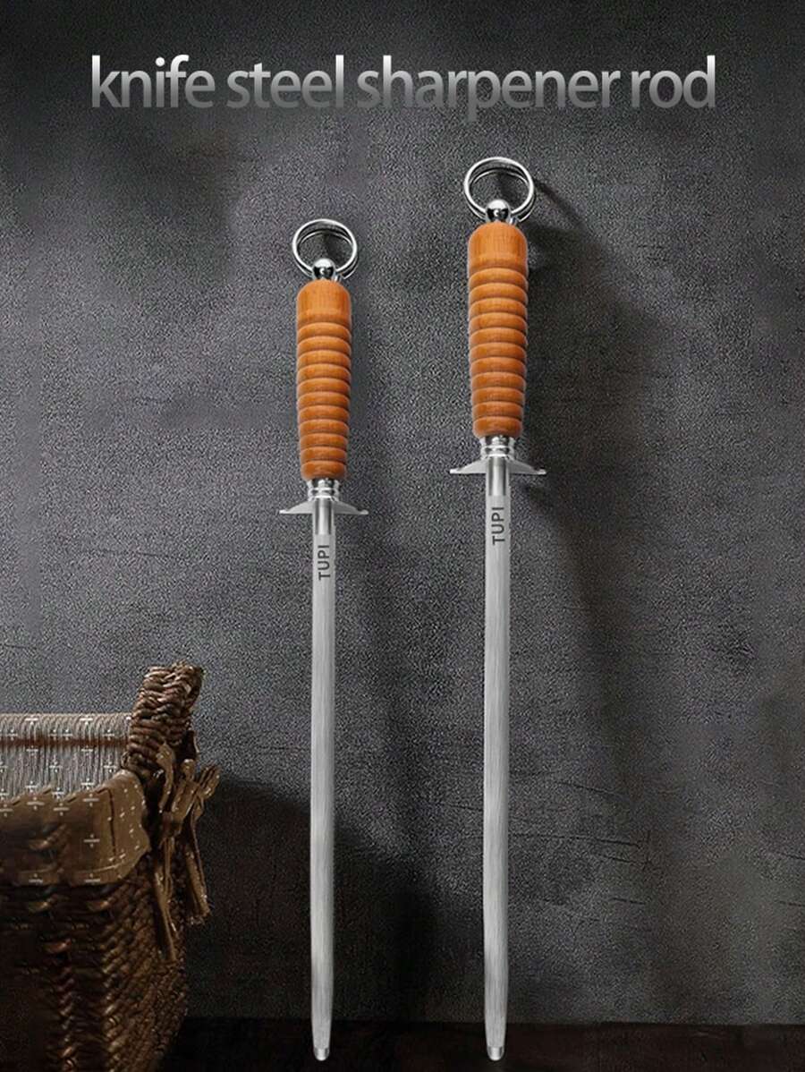 Thanh mài dao, Dụng cụ mài dao nhà bếp bằng thép cacbon Thép mài dao chuyên nghiệp, Thanh mài có lỗ treo - Nhiều màu - Xem 1