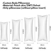 Customized Body Pillow Case, 20x54 Inches, Customized Long Pillow Cover With Graphic Text, Personalized Zippered Cushion Cover For Living Room - Multicolor - View 2