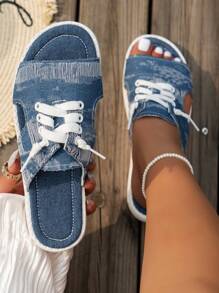 2024 Latest Women Casual Versatile Sports Sandals - Blue - View 6