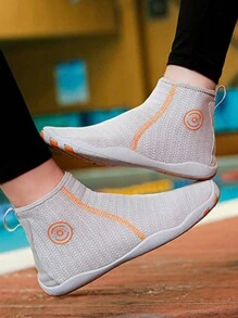 Versatile Indoor Sports Shoes, Breathable Quick-Dry Barefoot Shoes, Unisex High-Top Fitness & Cross-Training Shoes, Side Zipper Quick-Dry Beach/Swimming/Water Hiking Shoes - Grey - View 8