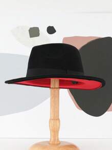1pc Unisex Soft Felt Cowboy/Cowgirl Hat, Fashionable Wide Brim Comfortable Panama Hat, Luxury British Style Felt Hat, Bohemian Punk Style Round Cap, Suitable For Spring Getaways, Theme Parties, Western Celebrations, Gatherings, Role Playing, Graduations, Masquerade Balls, Festivals, Weddings, Birthdays, Music Festivals