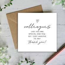 Colleagues Like You Are Special And Few, Colleague Thank You Card, Best Colleague Card, Leaving Card, Retirement Card - Multicolor - View 6