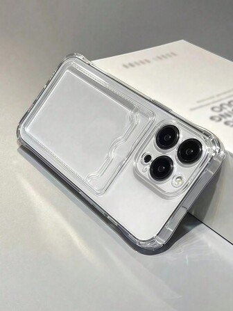 1 件防震 TPU 手机软壳带卡槽，适用于 15、15 Pro、15 ProMax 防水防摔防刮