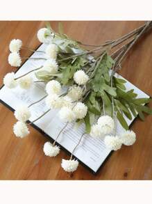 1 Pc Artificial Flower Stem, Brown Plastic Fake Flower, Home Decor