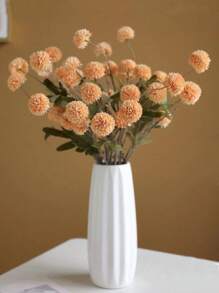 1 Pc Artificial Flower Stem, Brown Plastic Fake Flower, Home Decor