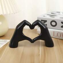 1 buc. Meșteșuguri creative în stil minimalist, rășină aurie, decor cu gesturi de inimă pentru sufragerie, dormitor, dulap TV, cadou de Ziua Îndrăgostiților, ornament decorativ minimalist modern, cadou de aniversare, cadou de petrecere, decor de nuntă, decorațiune de sărbători de Halloween