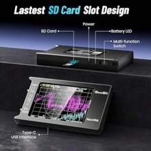 NanoVNA-H4 Vector Network Analyzer 10KHz-1.5GHz HF VHF UHF 4 Inch Touch Screen Antenna Analyzer Measuring S Parameters Voltage Standing Wave Ratio Phase Delay Smith Chart - 4Inch - View 4