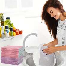 20pcs Kitchen Towels & Dish Cloths Set - Perfect For Dishes Washing And Daily Cooking - Suitable For Restaurant Use, 25*15cm
