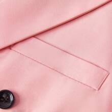 Men Suits 2 Piece Double Breasted Tuxedo For Men Colored Formal Suits For Men - Baby Pink - View 2