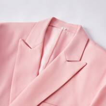Men Suits 2 Piece Double Breasted Tuxedo For Men Colored Formal Suits For Men - Baby Pink - View 5