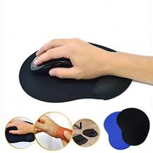 Ergonomic MousePad Gamer Office Professional Non-Slip Black/Blue - màu đen - Xem 2