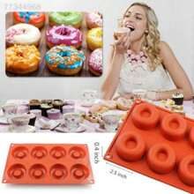 3 pièces/1 pièce Moule à gâteau en silicone de haute qualité à 6/8/18 cavités, moule à biscuits/donuts - Plaque de cuisson antiadhésive résistante à la chaleur, convient à tous les passionnés de la cuisson, cuisson maison - Cuisson professionnelle - Moule à gâteau pour la maison, le restaurant, fait maison, délicieux, excellent choix