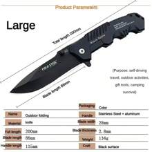 Field Folding Knife Fruit Knife Folding Thickened Portable Knife High Hardness Mini Outdoor Folding Knife