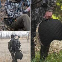 户外便携式狩猎座垫，11.4 X 15.7 X 2.8 英寸厚轻质垫，适合狩猎、钓鱼、露营、户外运动