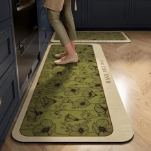 Thảm silicon họa tiết cổ điển, thảm chùi chân chống trượt thấm nước cho phòng tắm, thảm chống bụi cho phòng để đồ, độ dày 2,5mm - Nhiều màu - Xem 5