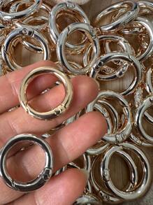 8PÇS Argolas Articulada Mosquetão 23mm - Prata - Visão 4