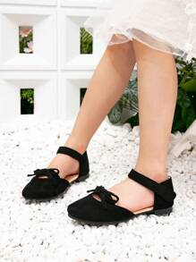 Pointed Toe Flat Shoes For Fashionable Girls, Teenagers & Students Flat Leather Shoes, Outdoor Casual Loafers, Comfortable Party & Daily Wear Shoes, Gold Color - Black - View 5