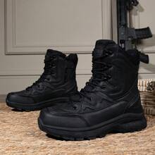 Women's Men's Military Boots Fashionable Women's Tactical Boots Outdoor Hiking Shoes Men's Boots Desert Boots - màu đen - Xem 7