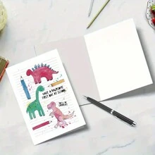 Cute Back-To-Study Greeting Card With Envelope - Perfect For Students, Sons & Daughters From Parents - Ideal For Celebrations, Thank You Notes & First Day Of Study Wishes - Multicolor - View 4