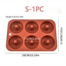 3 pièces/1 pièce Moule à gâteau en silicone de haute qualité à 6/8/18 cavités, moule à biscuits/donuts - Plaque de cuisson antiadhésive résistante à la chaleur, convient à tous les passionnés de la cuisson, cuisson maison - Cuisson professionnelle - Moule à gâteau pour la maison, le restaurant, fait maison, délicieux, excellent choix