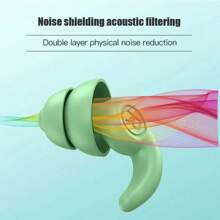 Anti Noise Silicone Earplug Sleep Noise Reduction Ear Plug Canceling Soundproof Ear Plugs Waterproof Swimming Soft Ear Protector