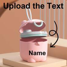 1pc Custom Name Milk Powder Storage Box, Travel Portable Storage Container, Newborn Baby Memorial Gift, Customized Birthday Gift