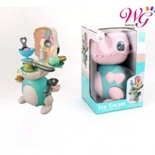 Altura 30cm Tanque de almacenamiento de dinosaurios andantes - rosa claro - Ver 1